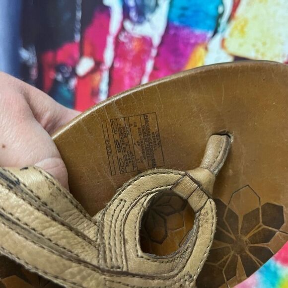 Merrell Lidia Sandal Leather Thong Flip Flop Casual Flat Comfort Size 6 - Picture 5 of 7